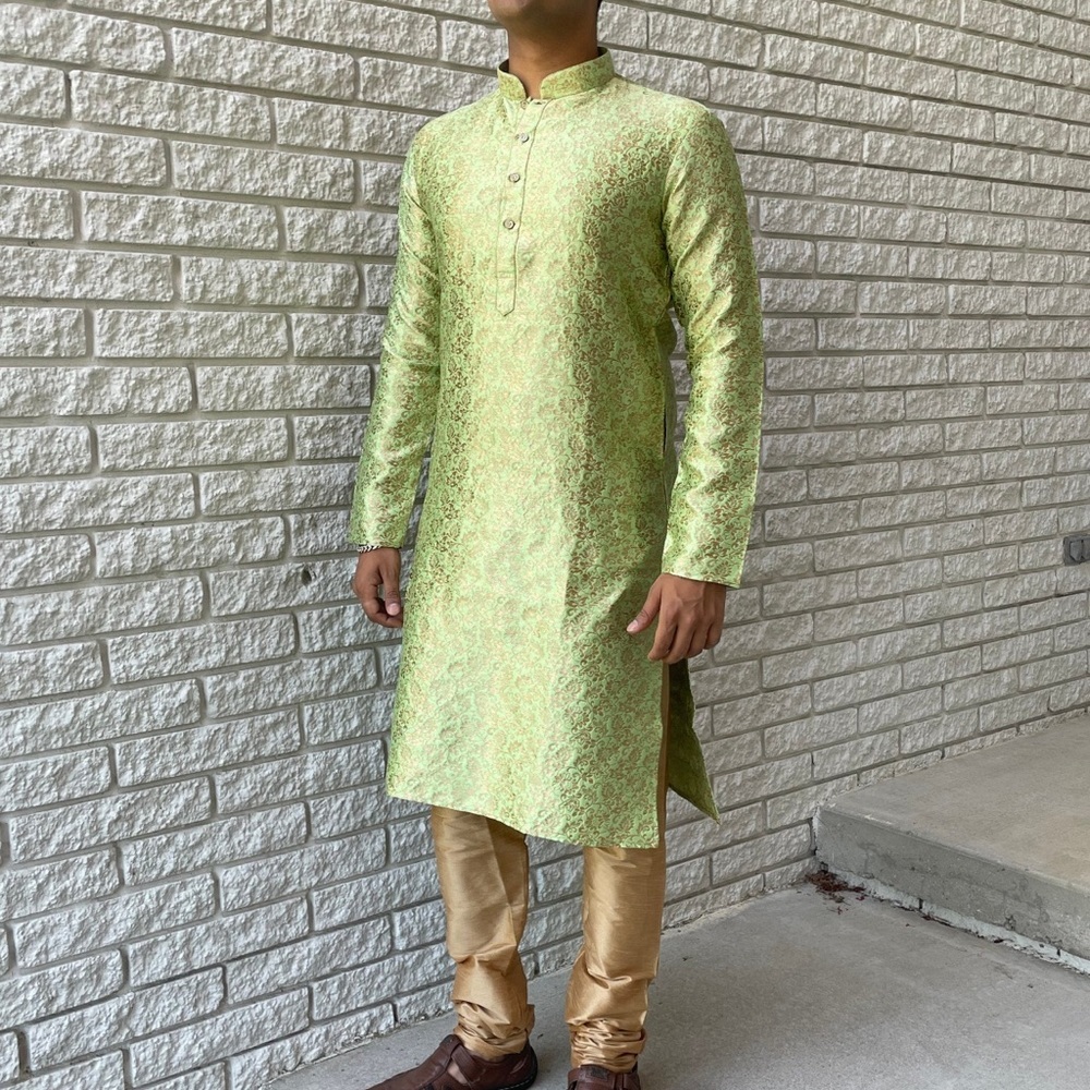 Mens Indian Traditional Silk kurta pajama set